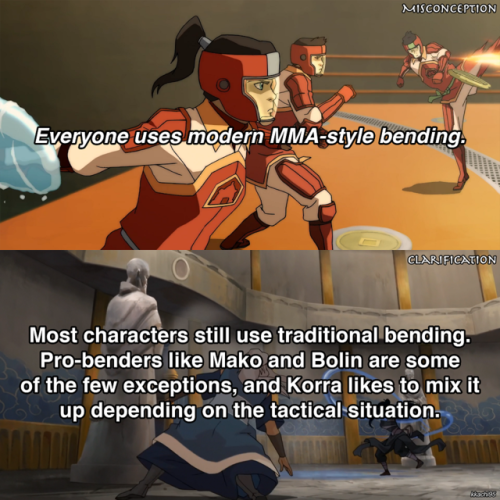 kkachi95:Some of the most common misconception / complaints I see about The Legend of Korra. TLOK 