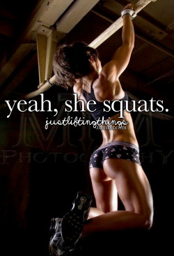justliftingthings:  yeah, she squats.Instagram: 