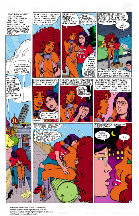 wonkeaux: Teen Titans 54 page 7 in colour!  next page wonkeaux.tumblr.com/post/157333415236/