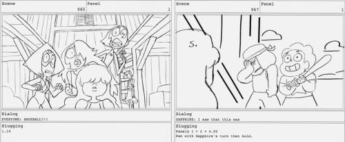 jeffliujeffliu:  Some storyboards from Hit the Diamond! Credit goes to supervising director Kat Morris for writing the line: “This plan sucks.”