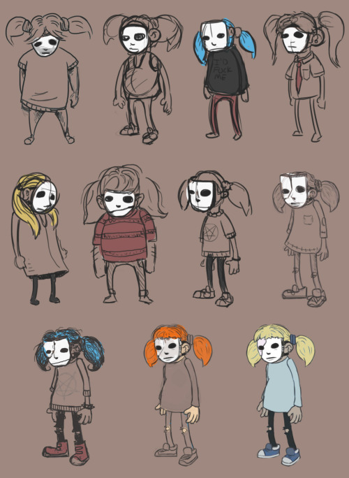 stevegabry: Sally Face concept Sketches