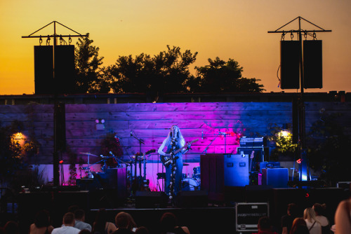 Phosphorescent plays an intimate outdoor show at the Open Air series at the event space 99 Scott in 