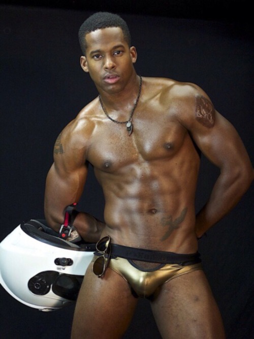 XXX Black Muscle Ink Leather Kink photo