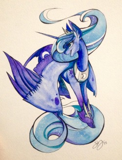 probablyfakeblonde:  Princess Luna Gouache