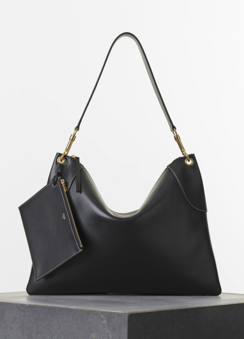 cotonblanc:   Bum Bag, Essential Slingback, Boxy Flat, Flat Bag, Zipped Hobo and Pull-on Sneakers  Céline Spring 2015 Leather Goods and Shoes 