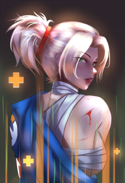 overwatch-fan-art:  Healing Mercy by Aokun 