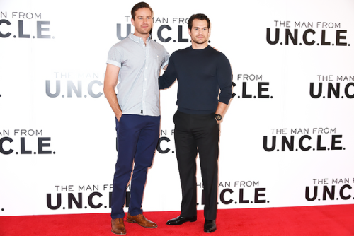 Armie Hammer and Henry Cavill attend the photocall of ‘The Man From U.N.C.L.E.’ at Claridge’s Hotel 