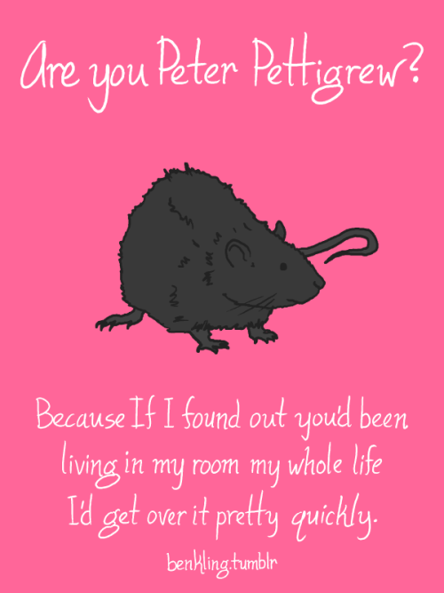 nudityandnerdery:benkling:Here. Here. Here are some rejected Harry Potter Valentines I made today.Th
