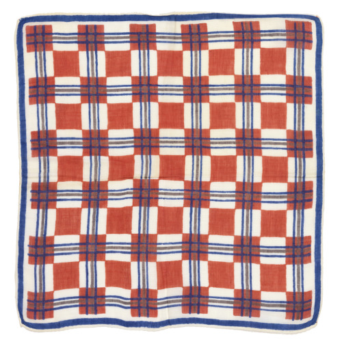 Handkerchief, 1930. Made for Wiener Werkstätte, Austria.