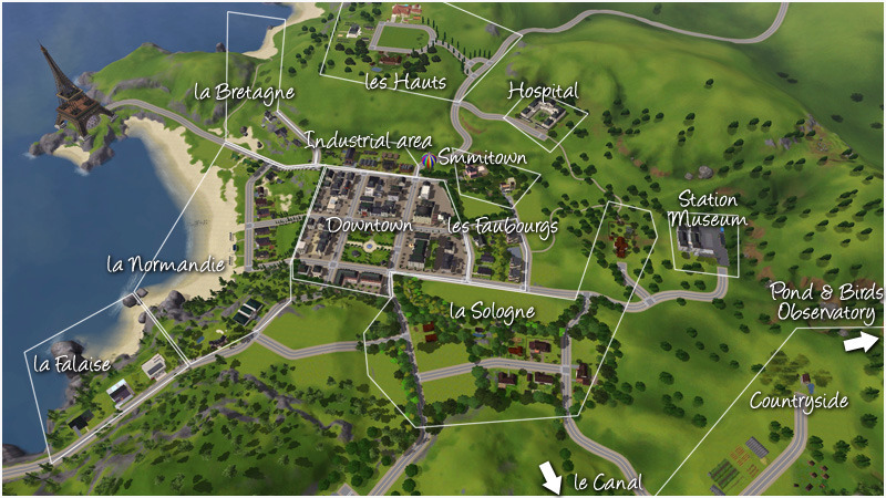 Around the Sims — Sandy Valley map I've been renovating Sunset...
