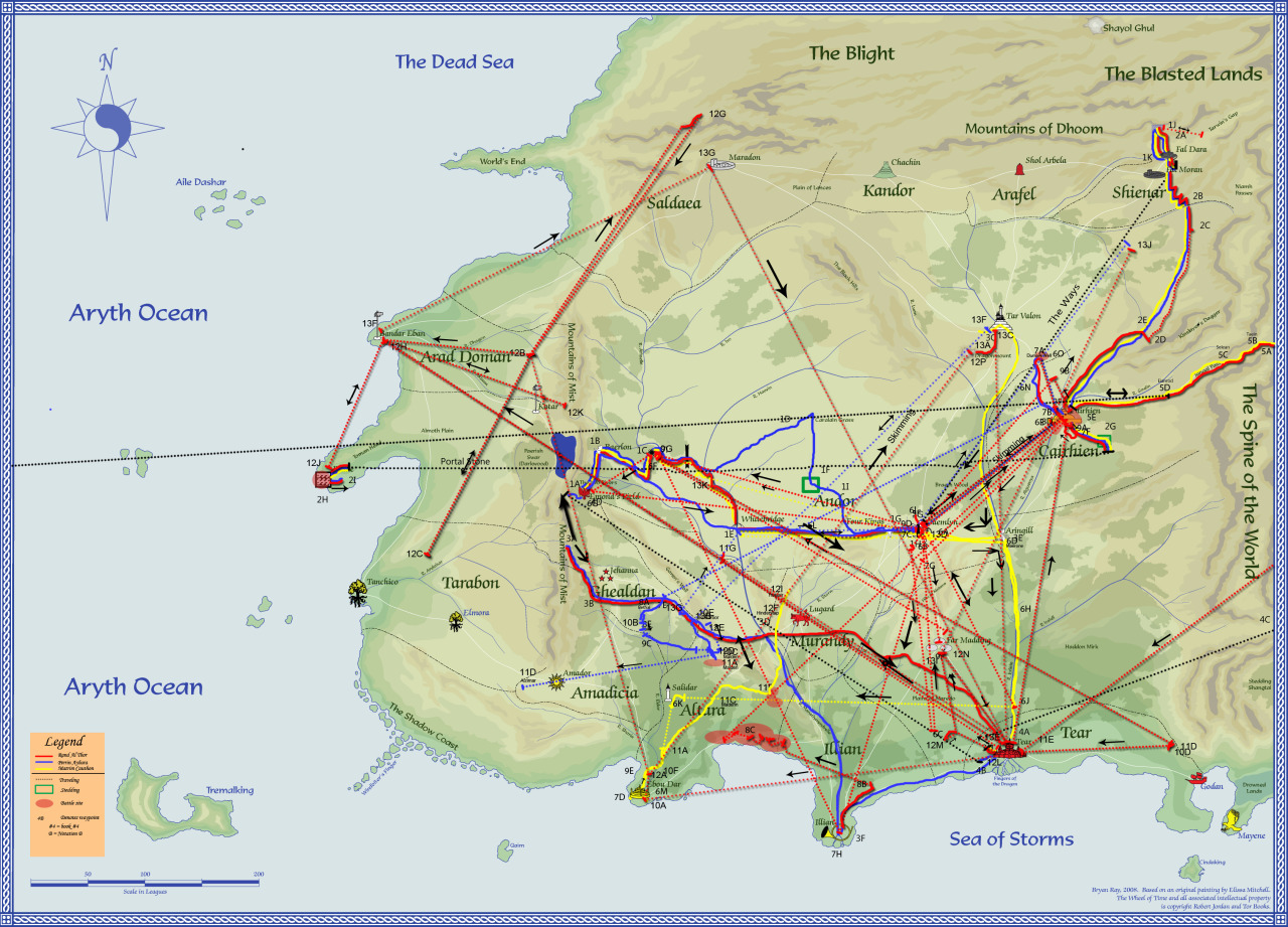 Wheel Of Time Maps The Wheel Of Time Tidbits — The Wheel Of Time Map Of The Week - Randland  Book...