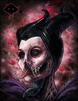 mychestpainwantsacigarette:  your maleficent by fleshgoredon