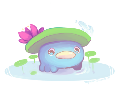 It was raining today so all I thought I’d doodle some lotad.