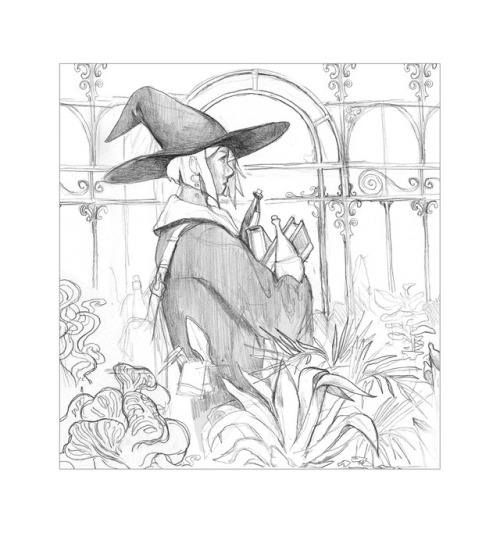 industrialdistopia: hermione &amp; the herbology lessonthis was a run of 15 giclee prints for a 