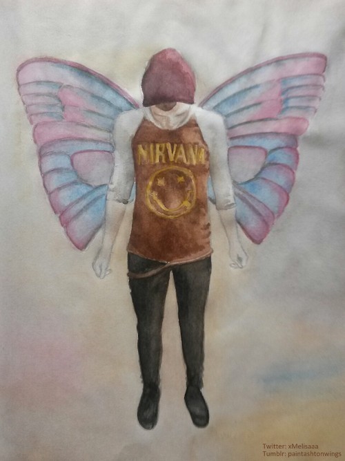 paintashtonwings:  So 9 months ago I made this (x) :and now Ashton posted this:It’s confimed. I have magical powers.
