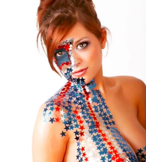 All hail the Red, White and Boobs with great American Tessa Fowler.