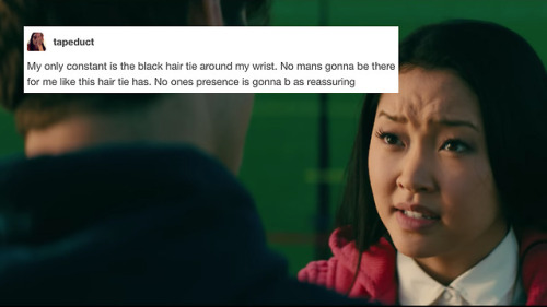 peachydrew:lara jean covey being a whole ass mood with tumblr posts