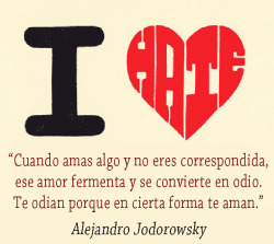 planocreativo:  Reflexiones sobre el odio* El odio no existe: por eso por eso no puedo definirlo como “esencia” sino como “ausencia”. El…View Post
