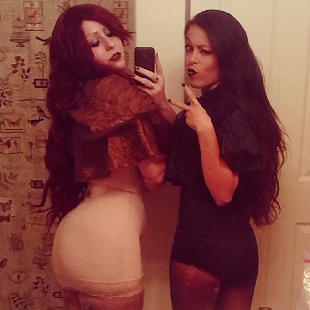 hexhypoxia:  Forever butts. Shooting  @kerami  with my darling @echomanika #model