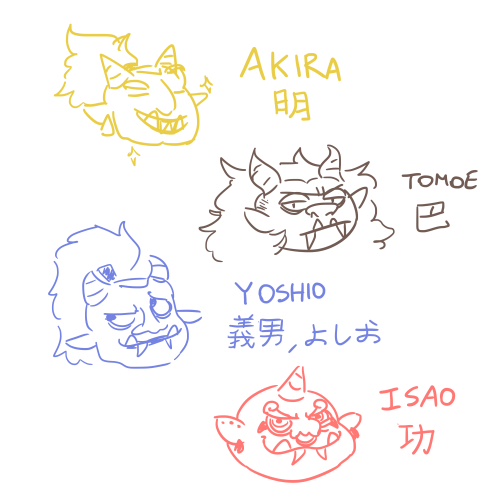 alliedrawer: nobody:me at 3 am: aNYWAY HERE’S MY HEADCANON NAMES FOR THE ONI SIBLINGS BECAUSE 