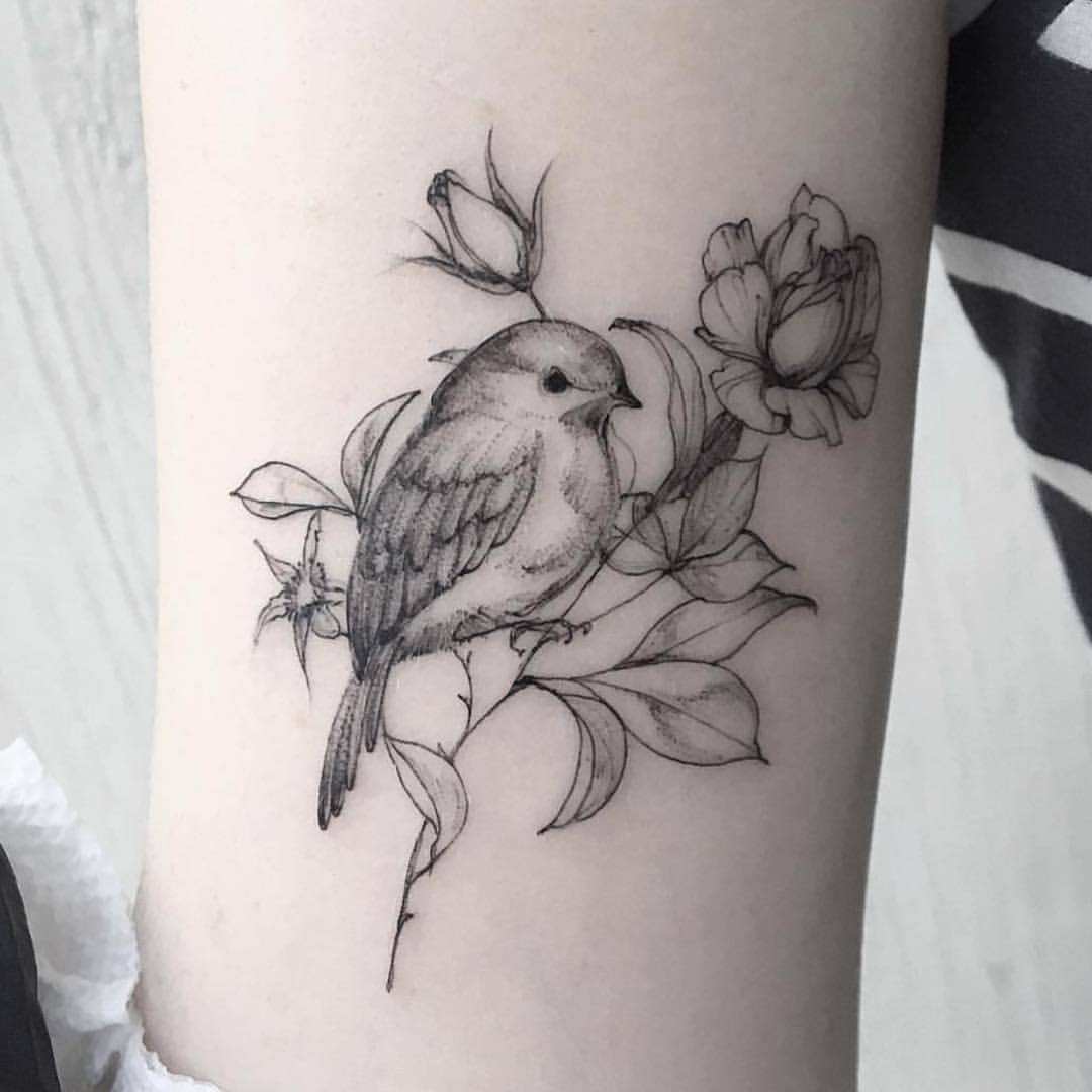 Swallow Blue Bird Tattoo on the Back  Bird tattoos arm Birds tattoo Bluebird  tattoo