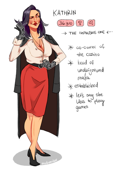 reference/introduction of my ocs - they met at “work”