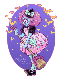 magicalteatime:  Candy Treat monster girl number two! Is it Halloween yet? 
