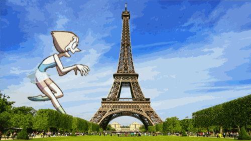 doubletopaz:Gotta be sneaky to steal the Eiffel TowerWHAT IS THIS? WHAT WAS I TRYING TO ACCOMPLISH