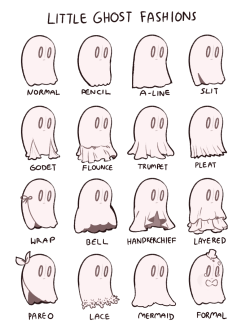 truebluemeandyou: gravesmanor:  leaf-submas:  Blooky show us about Fashions and Hats!   A ghost needs to stay fashionable.   DIY Guide to Little Ghosts Fashions  