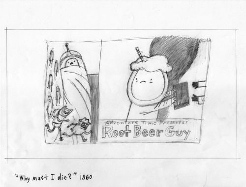 Porn Root Beer Guy title card concepts by storyboard photos