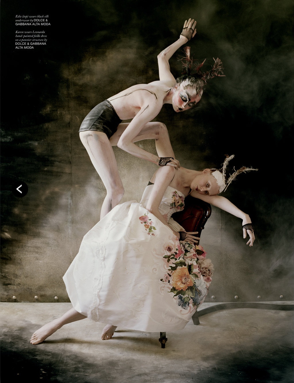 gasstation:  Karen Elson &amp; Edie Campbell - Love #10 photographed by Tim Walker,