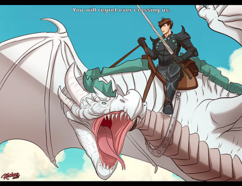 kuckoonut: ☆ 7th Day of Kuckoo’s IwaOi Week: Dragonrider AU ☆ An AU where Iwaizumi is a Dragon