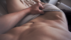 Mmm&hellip;those abs are speed bumps for my tongue. A reminder to take it slow on every inch of that delicious skin.