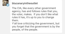 egowave: egowave: how naive do u have to be if u really think american citizens get to vote on how the cia operates 