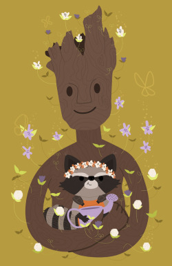 Lauraillustrates:  Saw Guardians Of The Galaxy And Could Not Resist.  