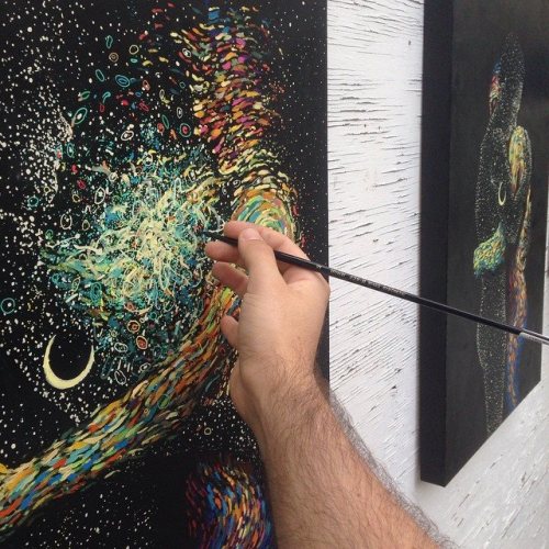 crossconnectmag:  Illustrations by James R Eads James R Eads is a multi-disciplinary artist with a passion for both art and design. In his work, James challenges the concrete reality that we live in, he plays with color and motion to form a world of
