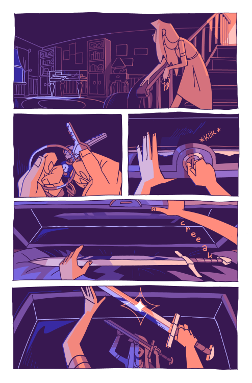 some pages i did for Warm Blood!  It was really fun to work off a script and add to this fun project