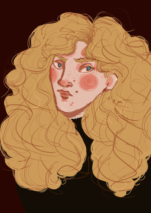 i haven’t done digital art in a while so here’s Enjolras with very dramatic hair