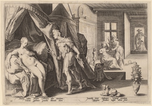 Dutch 16th century engravings after Hendrik Goltzius, 1590;“Mercury Enamored of Herse”“The Daughters