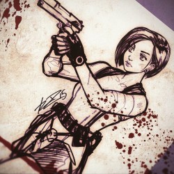 Gettin&rsquo; my groove back. #JillValentine #ResidentEvil3 #WIP