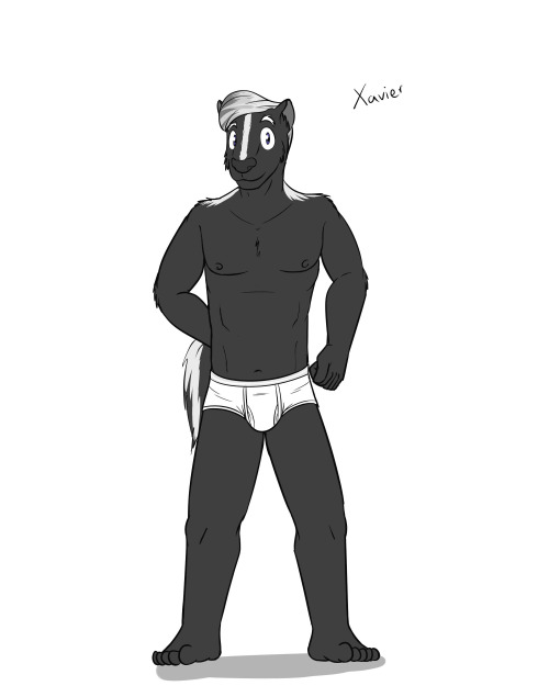 Texnatsu Side Character - Xavier Xavier the Skunk, which I’m probably going to stick in Casey’s band, cause I’ve settled on making all of the members in it woodland creatures.  Though the more characters in Casey’s band I make,