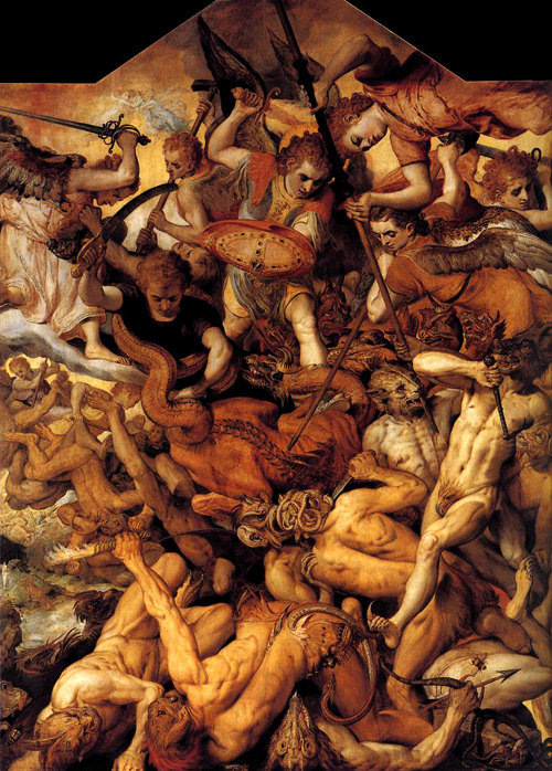  The Fall of the Rebellious Angels Oil on panel. Koninklijk Museum voor Schone Kunsten,
