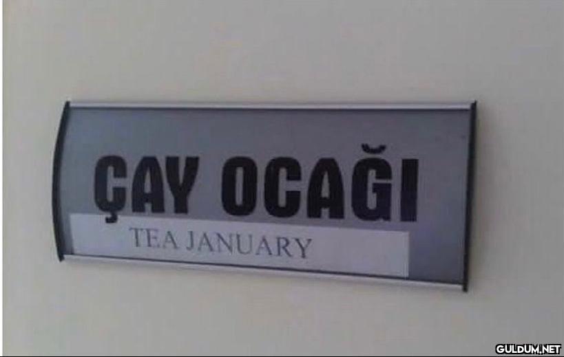 ÇAY OCAĞI TEA JANUARY   Kaynak