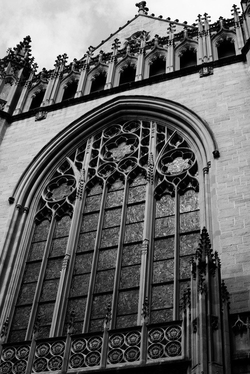 passengersgazette:Gothic and renaissance architecture / churches in black and white