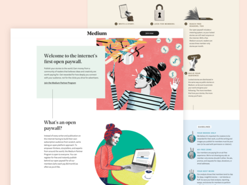 Maria Gonzalez (San Francisco) · InterviewLanding page design for Medium and Medium Writer’s program