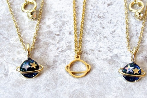 Saturn Necklaces by Kloica Accessories 