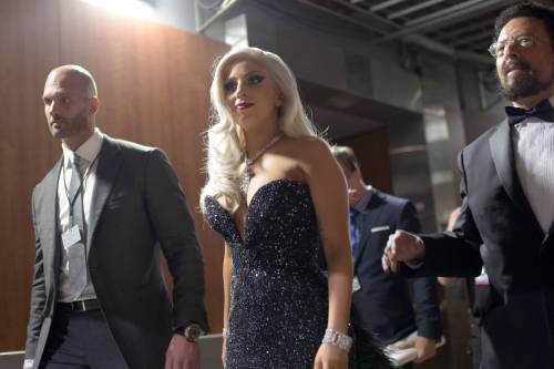 gagasgallery: Gaga leaving the 57th Annual GRAMMY Awards in Los Angeles, California. 2.8.15