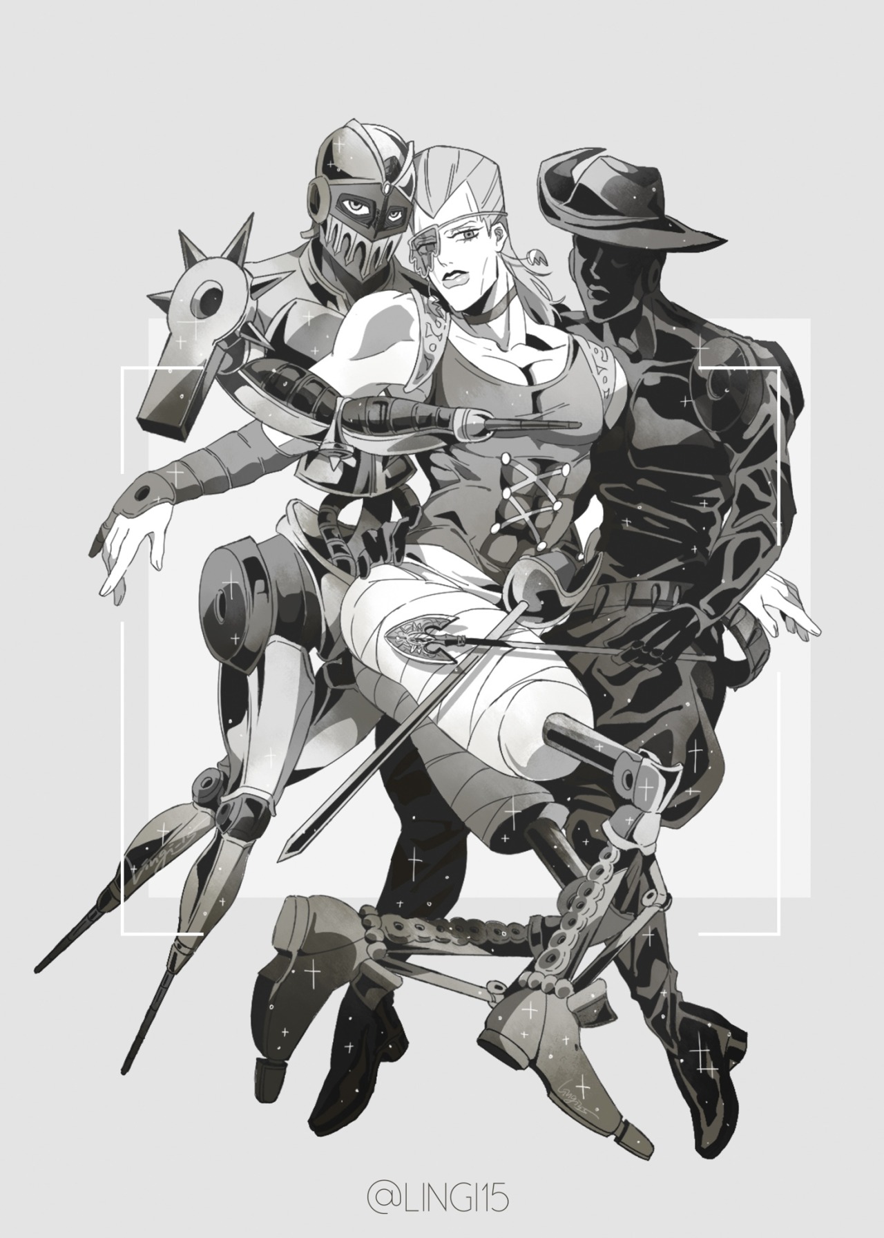 Silver Chariot Requiem JoJo's Bizarre Adventure Golden Wind Battle