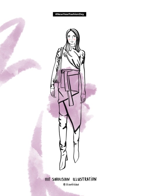 Quick fashion sketches for NEW YEAR FASHION DAYcreated at the event