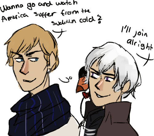 cccrystalclear: Ops I drew Hetalia, and I can only imagine Norway and Iceland laughing at Americas 